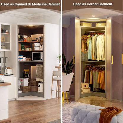 32 Inches Corner Closet System