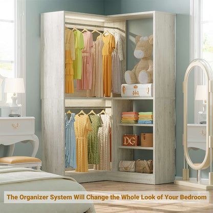Homieasy Corner Closet System