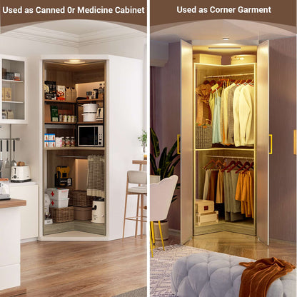 32 Inches Corner Closet System