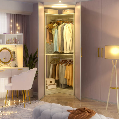 32 Inches Corner Closet System