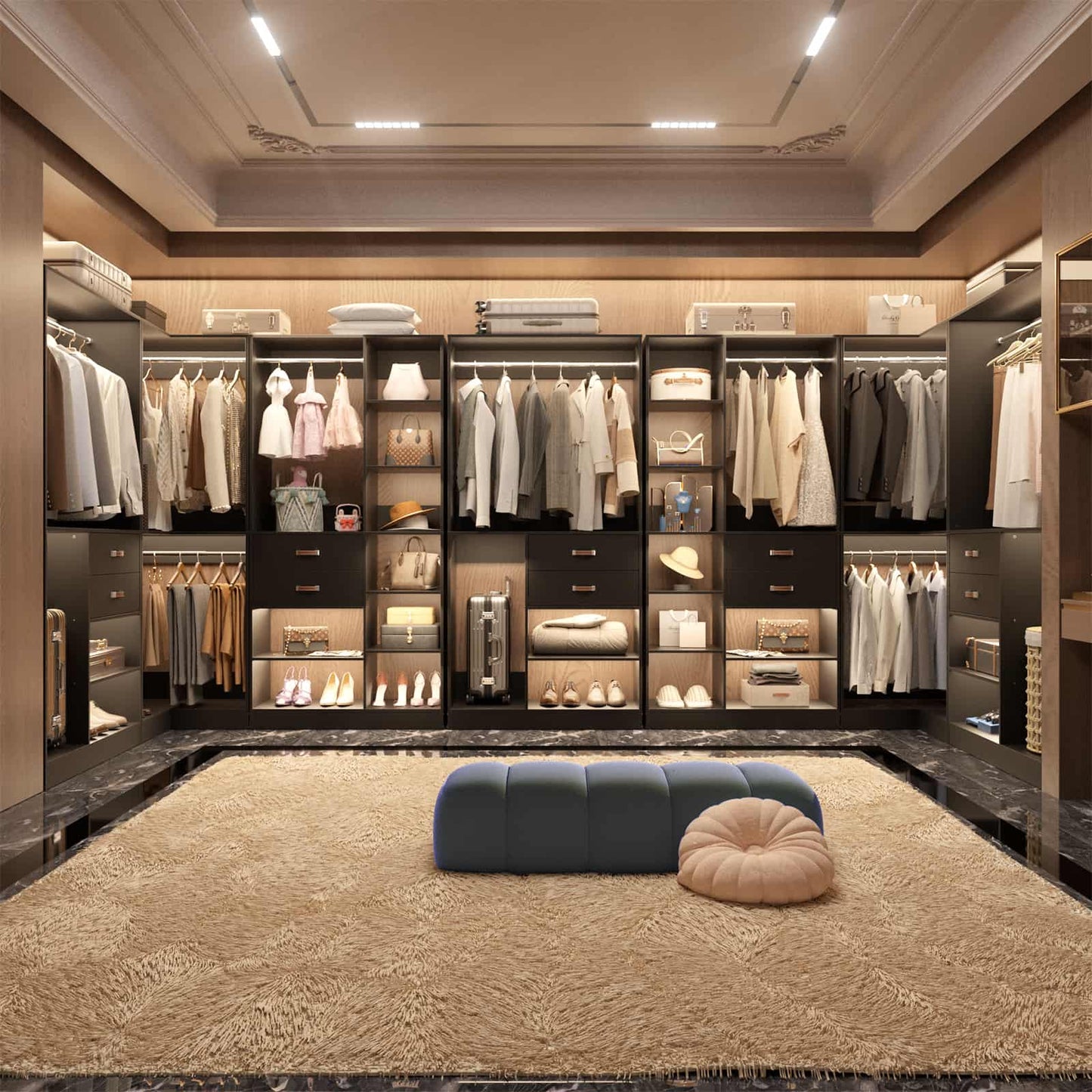 Freestanding Closet System with 3 Sets