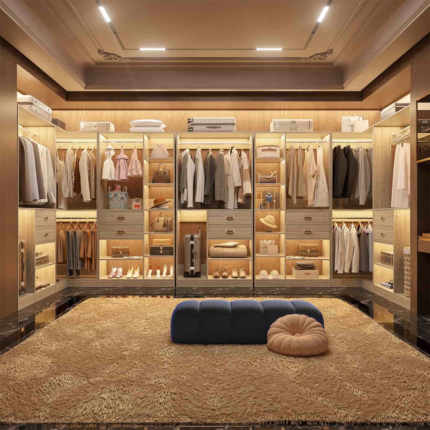 Freestanding Closet System with 3 Sets