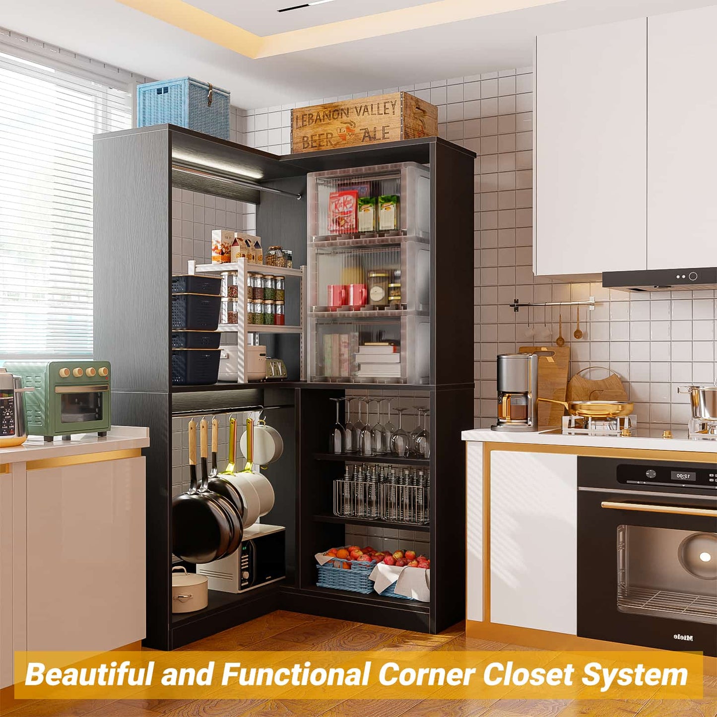 Homieasy Corner Closet System