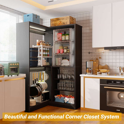 Homieasy Corner Closet System