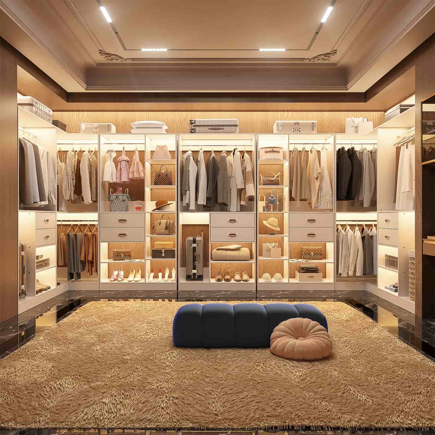 Freestanding Closet System with 3 Sets