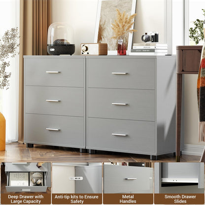 2-Pack Stackable Large Walk-in Closet Drawer System, Heavy-Duty Storage Organizer for Bedroom, Living Room & Closet