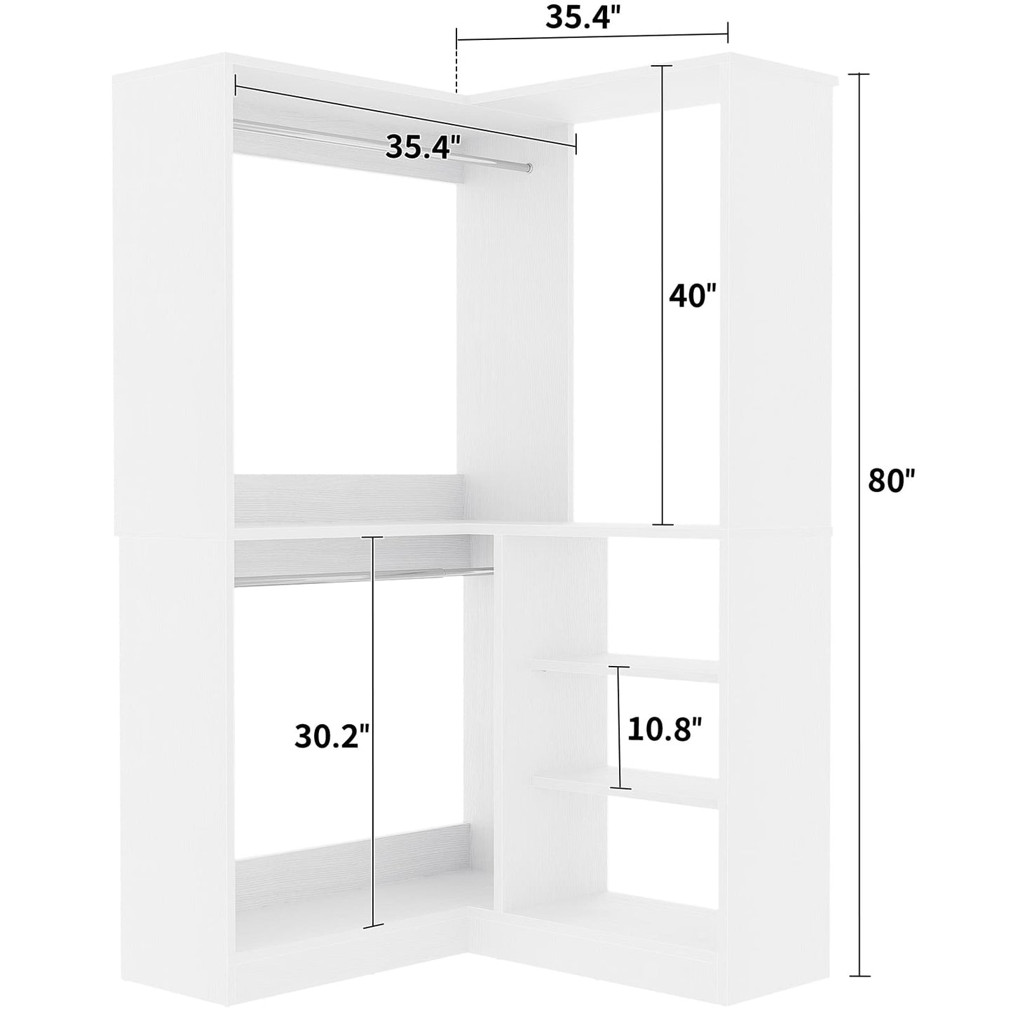 Homieasy Corner Closet System