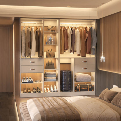40 Inches Freestanding Closet System with 10 Shelves