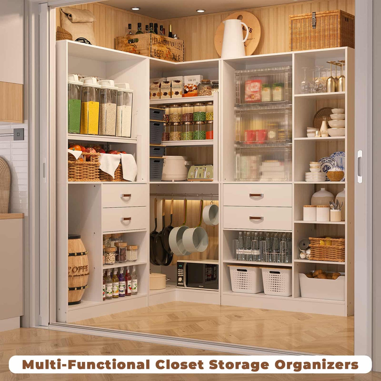 Freestanding Closet System with 3 Sets