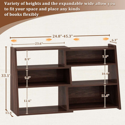 3-Tier Small Extendable Ladder Bookshelf