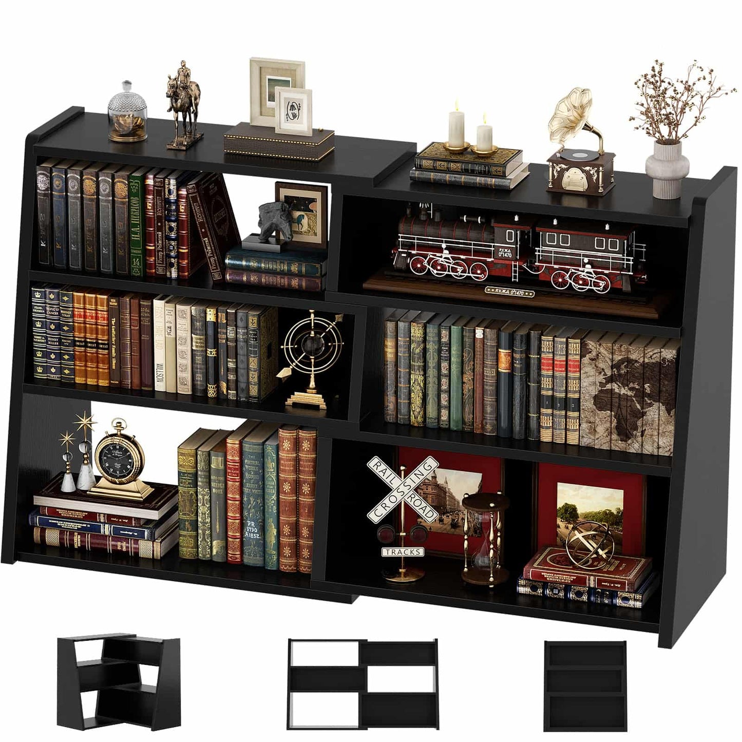 3-Tier Small Extendable Ladder Bookshelf
