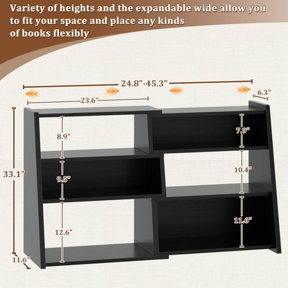 3-Tier Small Extendable Ladder Bookshelf