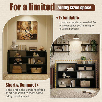 3-Tier Small Extendable Ladder Bookshelf