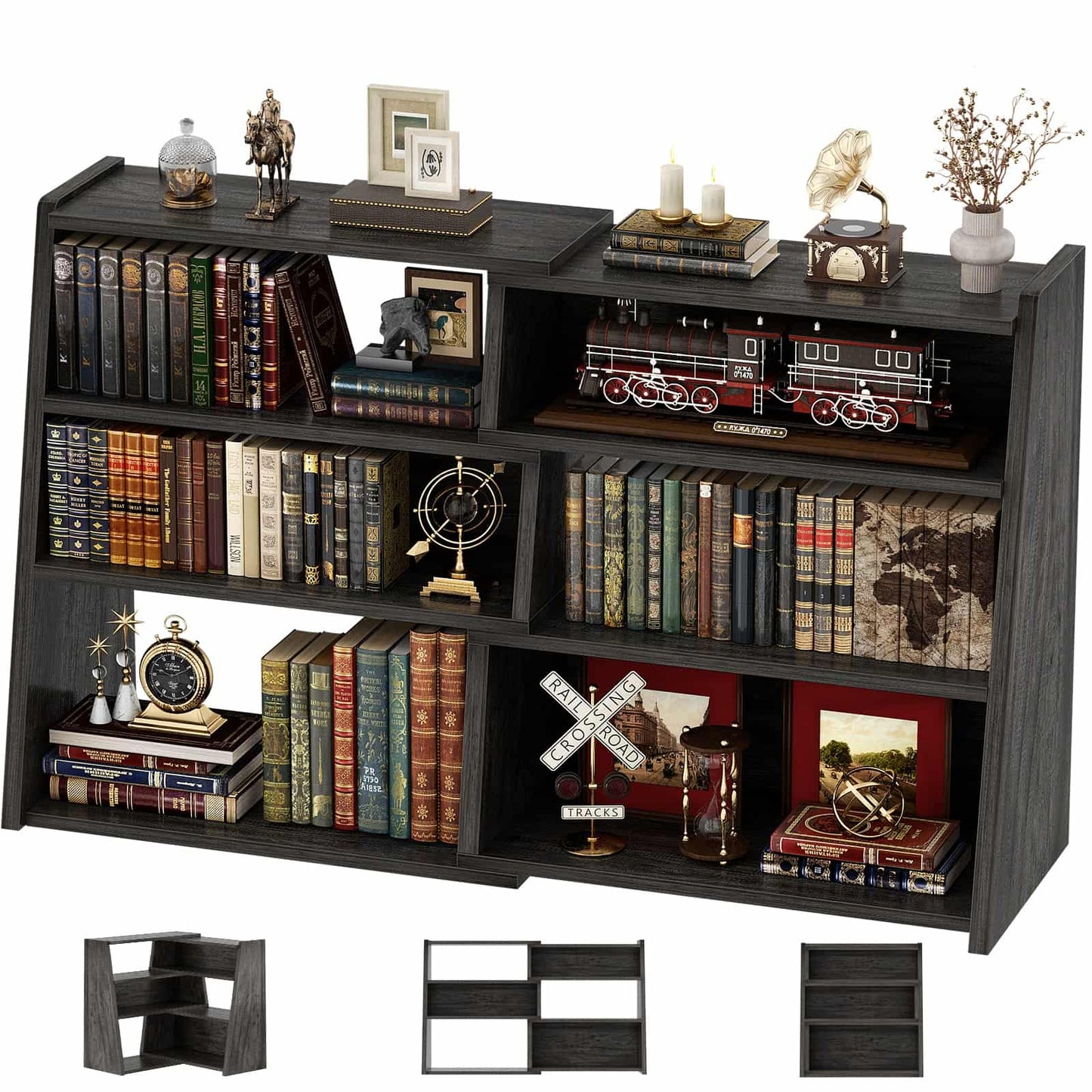 3-Tier Small Extendable Ladder Bookshelf