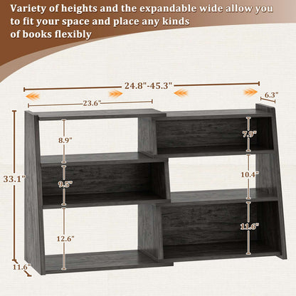 3-Tier Small Extendable Ladder Bookshelf