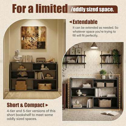 3-Tier Small Extendable Ladder Bookshelf