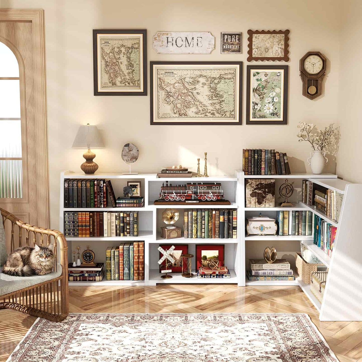 3-Tier Small Extendable Ladder Bookshelf
