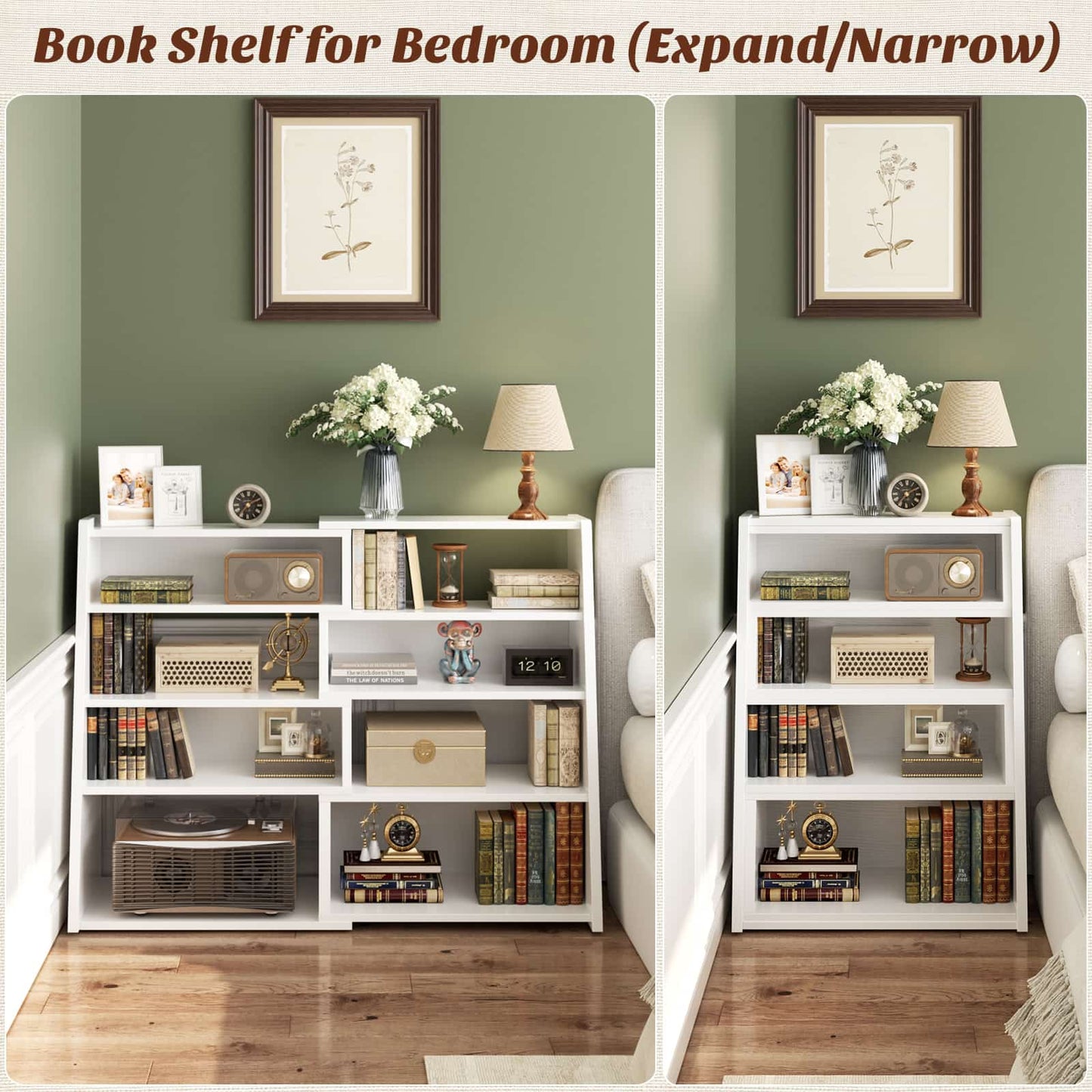 4-Tier Small Extendable Ladder Bookcsae