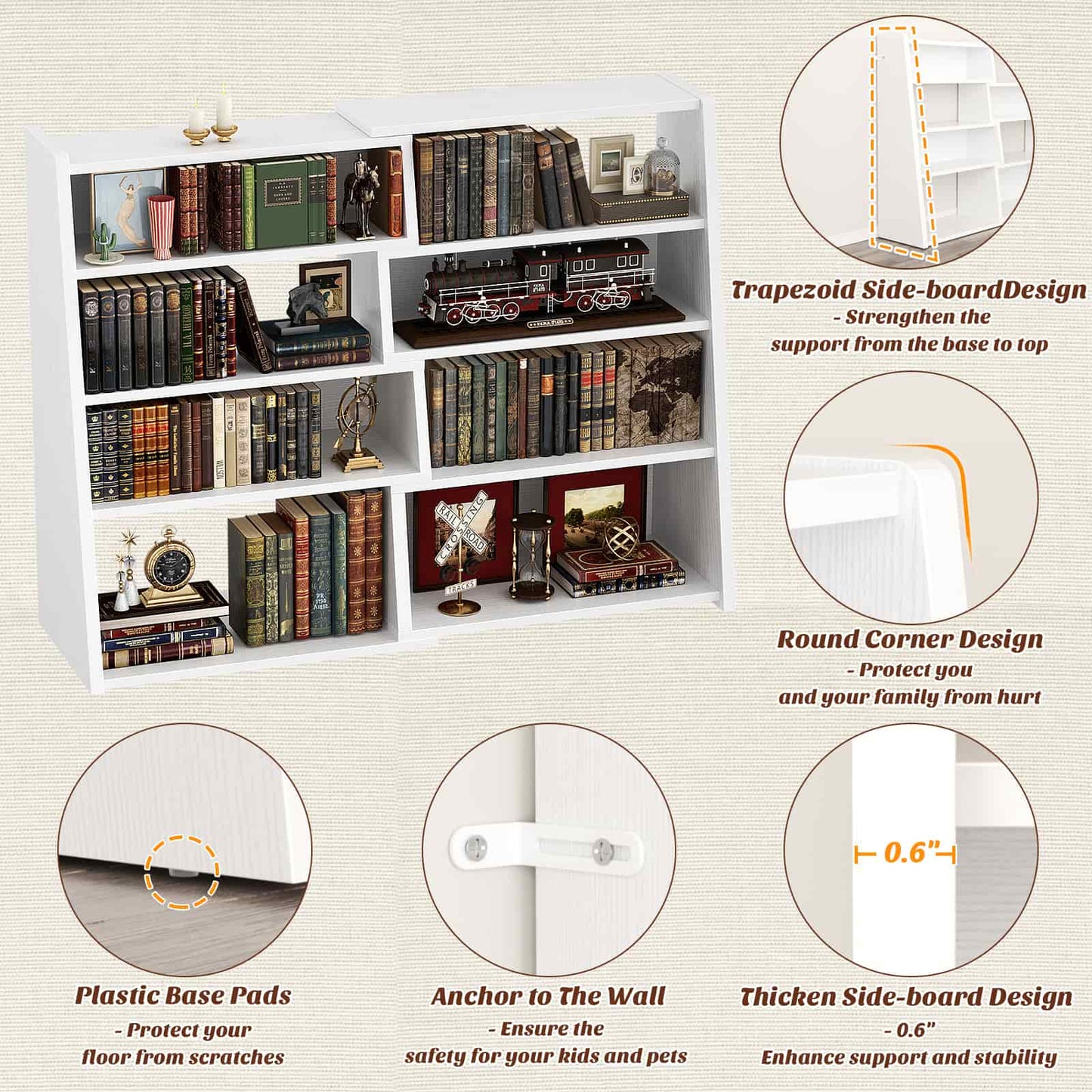 4-Tier Small Extendable Ladder Bookcsae