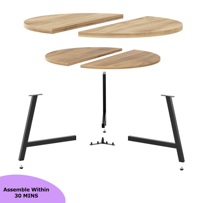 29.5'' 2-Tier Round Coffee Table