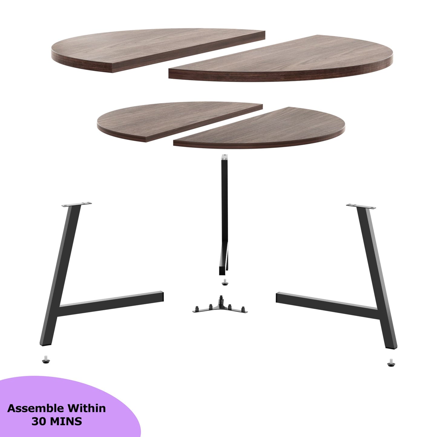 29.5'' 2-Tier Round Coffee Table