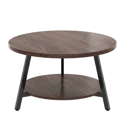 29.5'' 2-Tier Round Coffee Table
