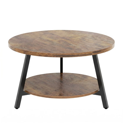 29.5'' 2-Tier Round Coffee Table