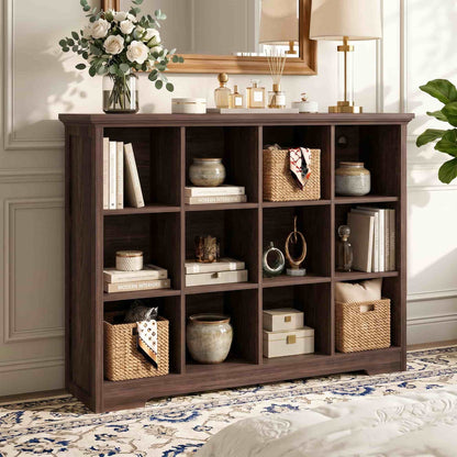 12 Cube Organizer Cabinet with Charging Station & USB Ports