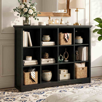 12 Cube Organizer Cabinet with Charging Station & USB Ports