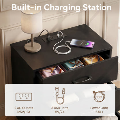 3 Drawer Dresser with Charging Station