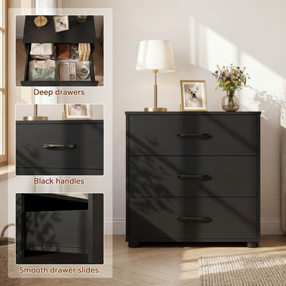 3 Drawer Dresser with Charging Station