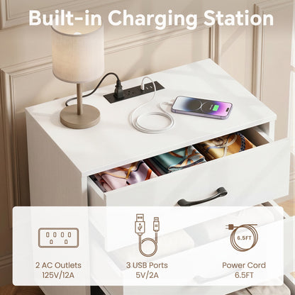 3 Drawer Dresser with Charging Station