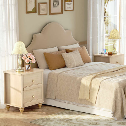 2 Drawer Nightstand with Power Outlet