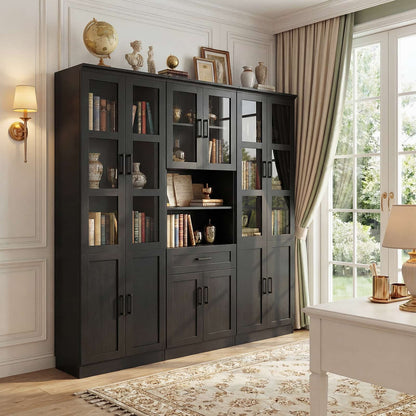 79.7'' Tall Pantry Cabinet 3-Piece Set - 70.8'' Width Kitchen Hutch Cabinet with Drawer and Adjustable Shelves