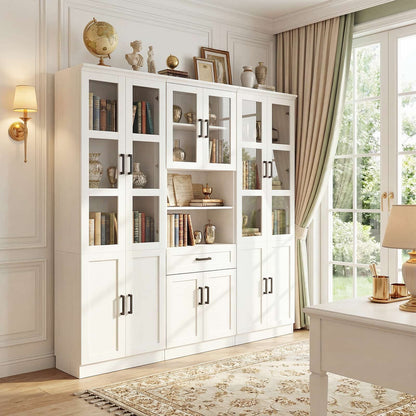 79.7'' Tall Pantry Cabinet 3-Piece Set - 70.8'' Width Kitchen Hutch Cabinet with Drawer and Adjustable Shelves
