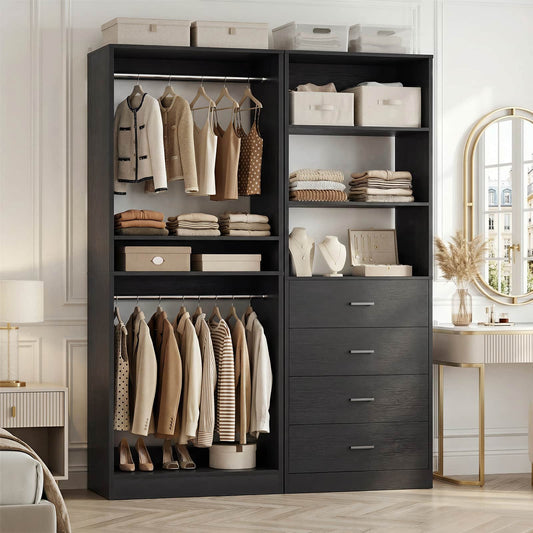 46.3''W 2-Piece Closet System with Drawers