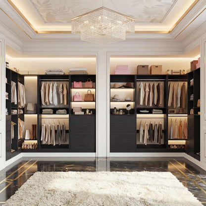 46.3''W 2-Piece Closet System with Drawers