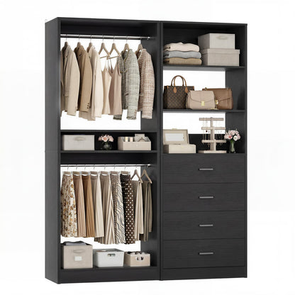 46.3''W 2-Piece Closet System with Drawers