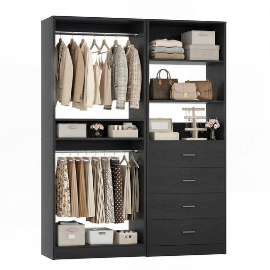 46.3''W 2-Piece Closet System with Drawers