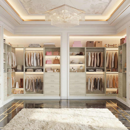 46.3''W 2-Piece Closet System with Drawers
