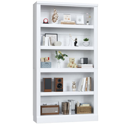 71” Tall Bookcase with Adjustable Storage Shelves