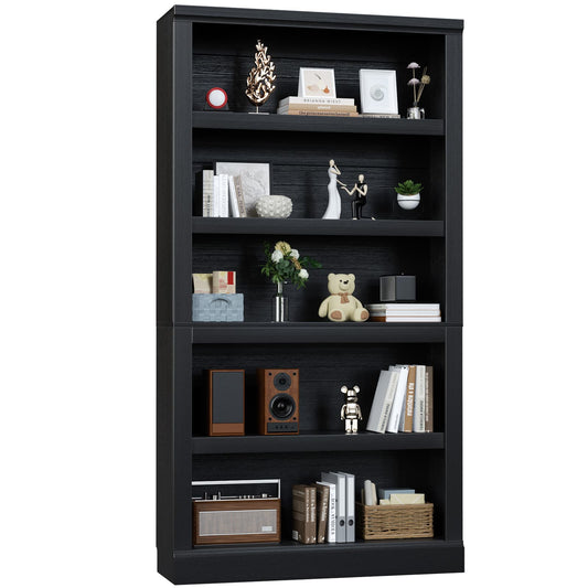 71” Tall Bookcase with Adjustable Storage Shelves