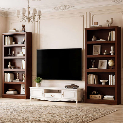 71” Tall Bookcase with Adjustable Storage Shelves
