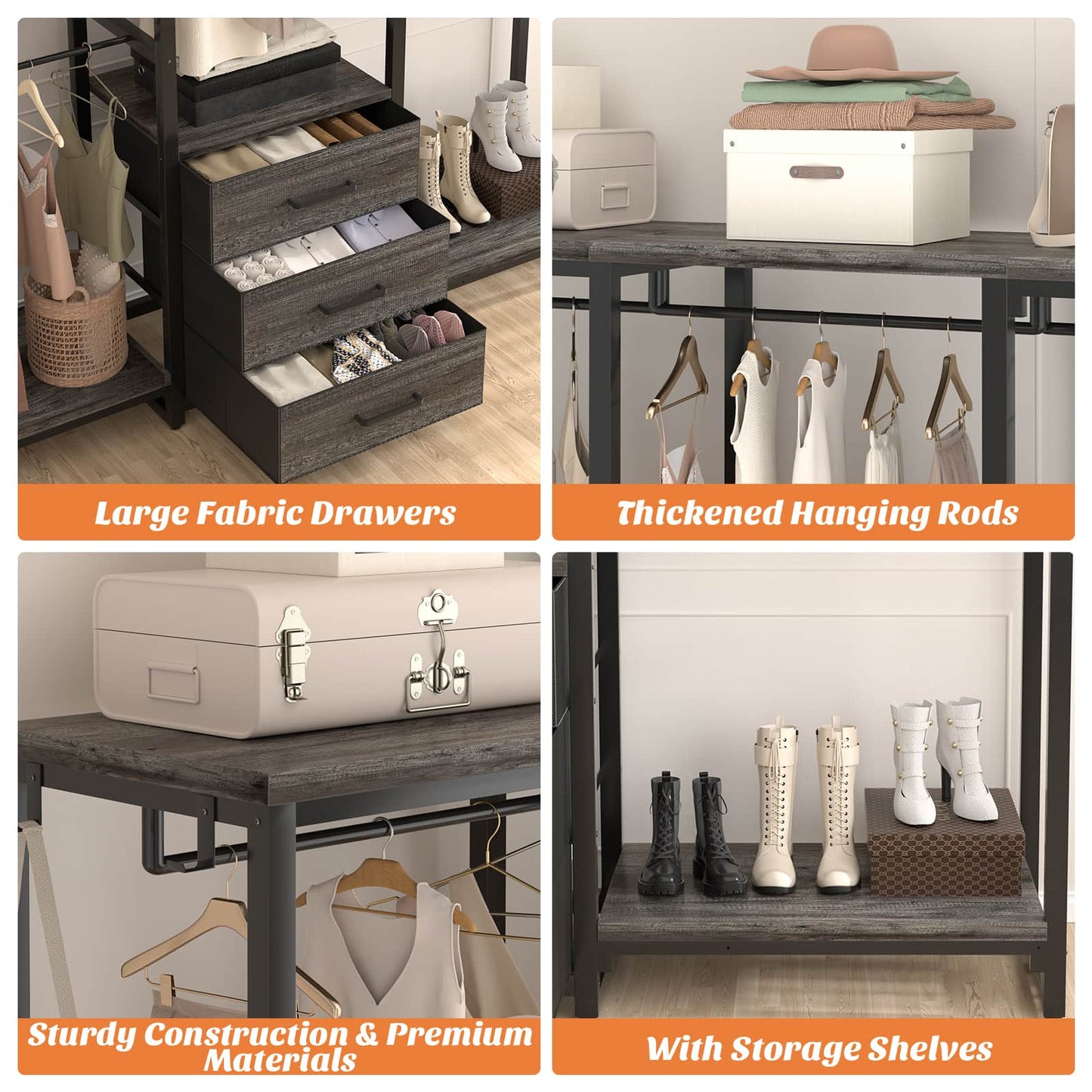 Garment Rack Heavy Duty Clothes Rack for Hanging Clothes
