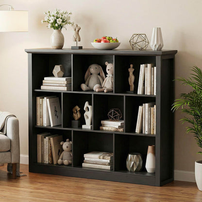 50" Wood Cube Storage Organizer