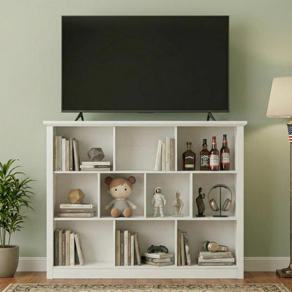 50" Wood Cube Storage Organizer