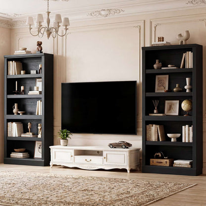 71” Tall Bookcase with Adjustable Storage Shelves