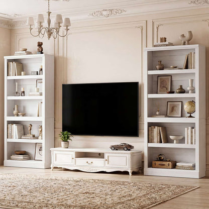 71” Tall Bookcase with Adjustable Storage Shelves